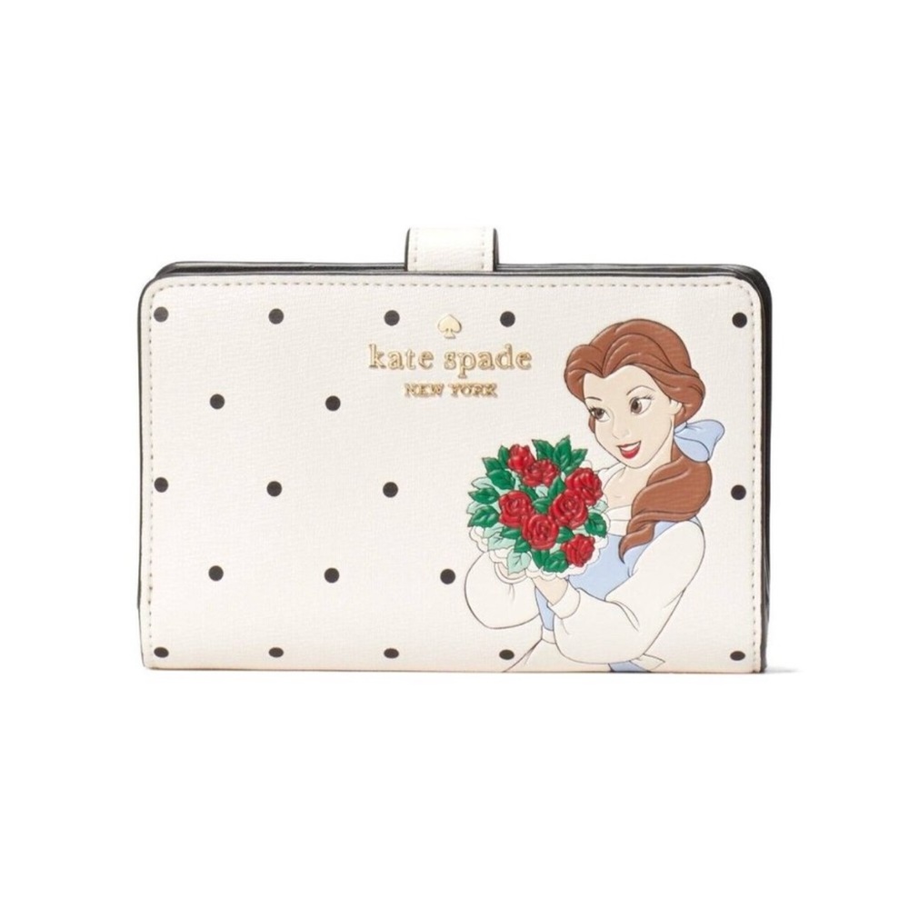 Kate Spade Disney White Polka Dot Wallet